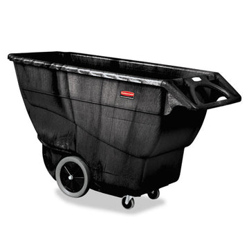 Rubbermaid® Commercial Structural Foam Tilt Truck, Rectangular, 2,100 Lb Capacity, Black freeshipping - TVN Wholesale